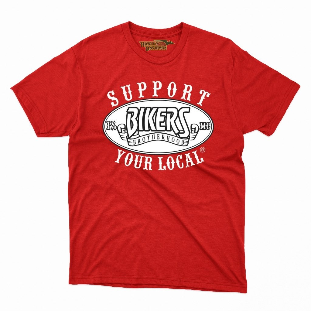 BAJU DISTRO Bikers-Brotherhood-red