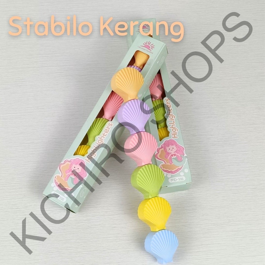 

Alat Tulis Stabilo Highliter Warna Variant Gurita Es Krim Kerang - Kichiro Shops