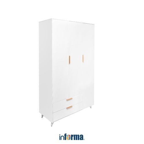 

PROMO SPESIAL RAMADHAN MURAH Informa Snowy Lemari Pakaian 3 Pintu Dengan 2 Laci - Putih