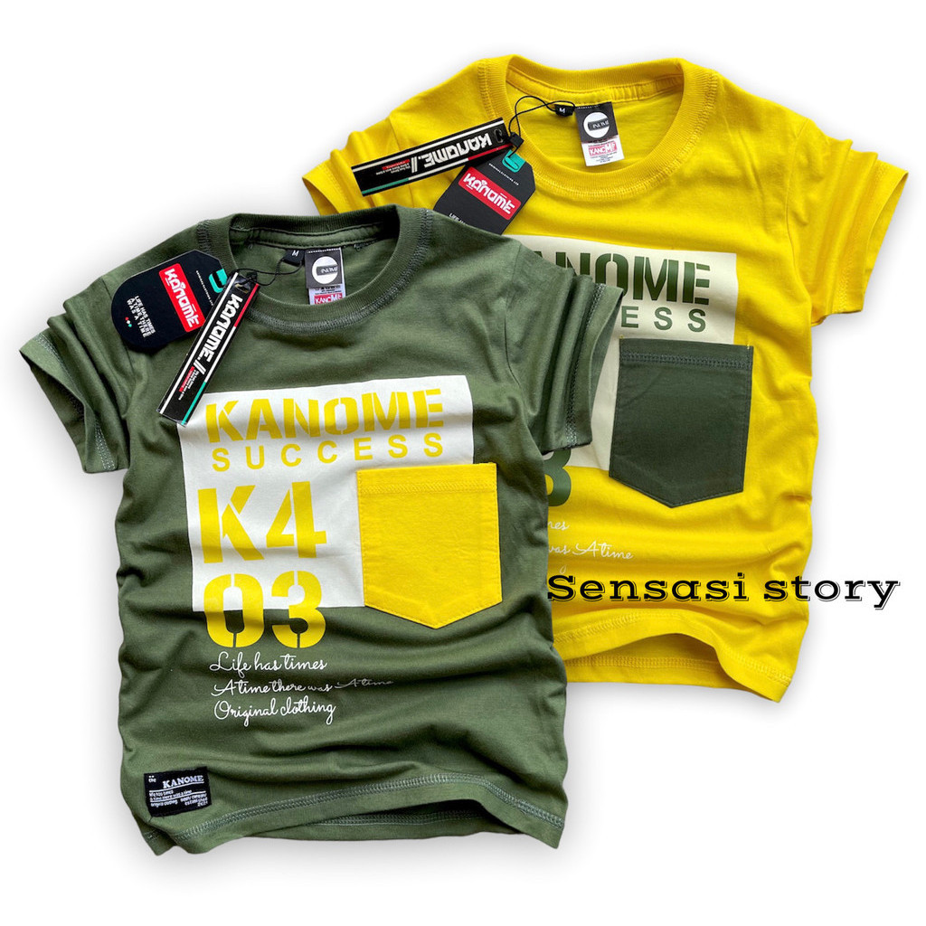 KANOME baju kaos distro anak Usia 1-12 tahun,Pakaian anak laki laki