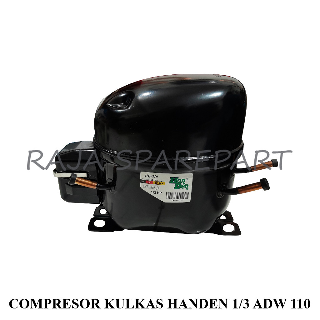 KOMPRESOR/COMPRESOR KULKAS HANDEN 1/3 ADW 110 (HARGA SUDAH TERMASUK PACKING KAYU)