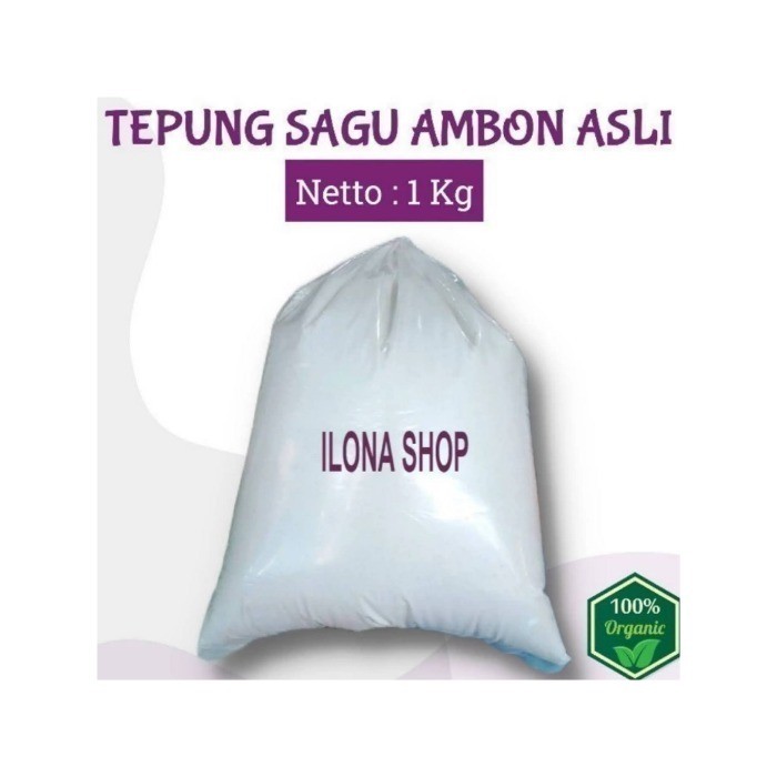 

TEPUNG SAGU AMBON ASLI 1 KG KUALITAS BAGUS