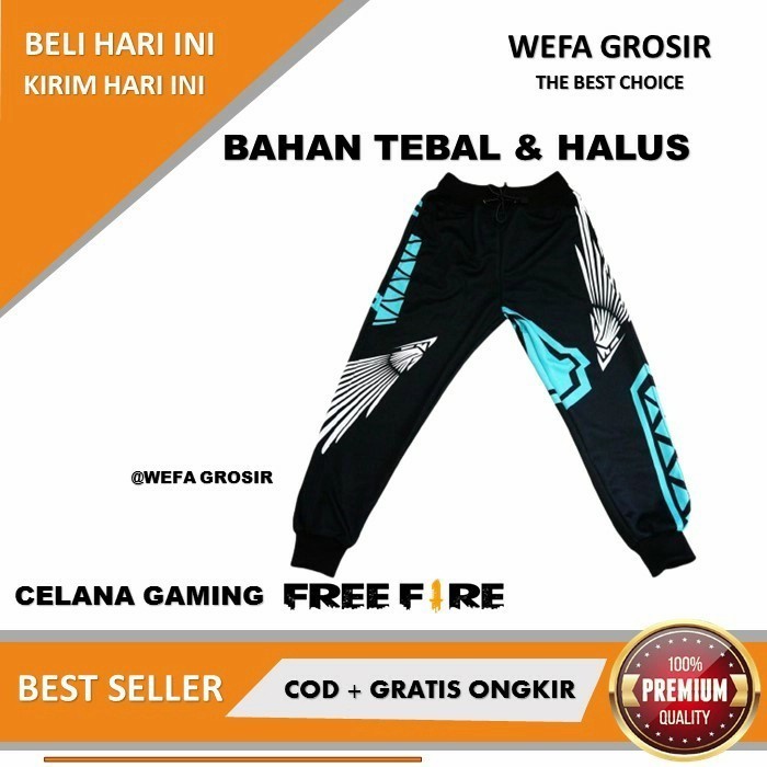 ✨BEST✨ -CELANA JOGGER ANAK GAMING FREE FIRE FF HEROIC ANGEL CALCA TERBARU