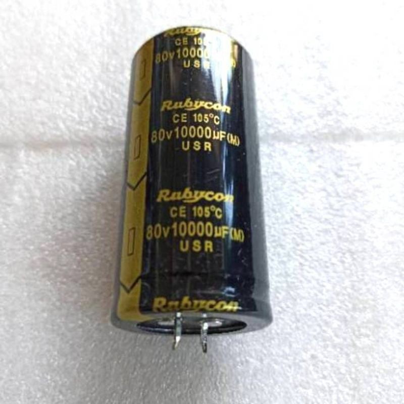 Spro1 Elco Rubycon Hitam  Asli  Original 80v/10.000uf