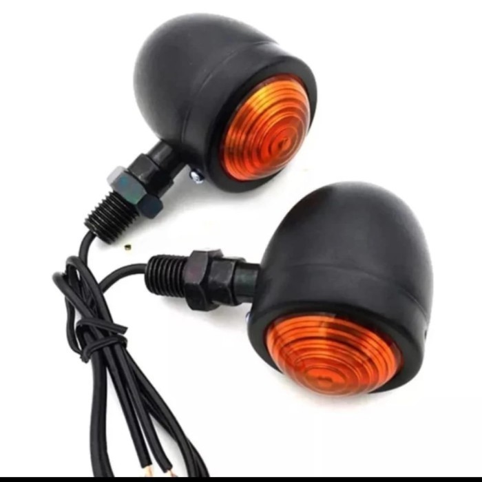 SJ Lampu Sein, Sen Acipi Japstyle CB100 Custom Universal. - Hitam