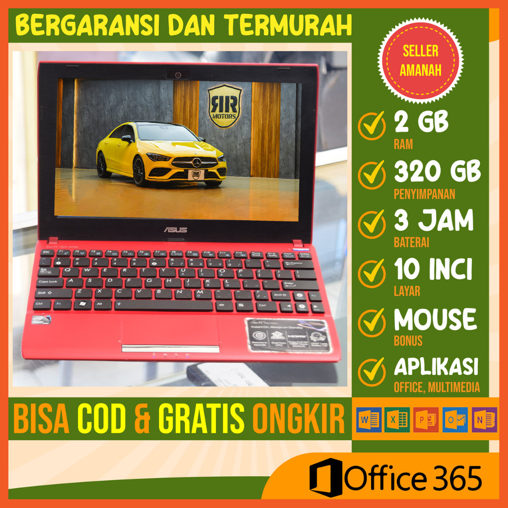LAPTOP NOTEBOOK NETBOOK ASUS SECOND BEKAS 10 INCH LEPTOP MURAH ASUS E202