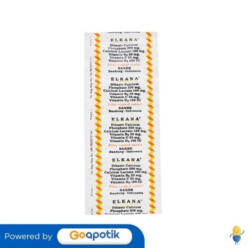 Vitamin Elkana Strip Isi 10 Tablet