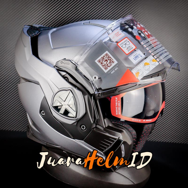 LS2 HELM  FF901 ADVANT-X SOLID /  MATT TITANIUM  /  MODULAR / ADVANTX / FF 901