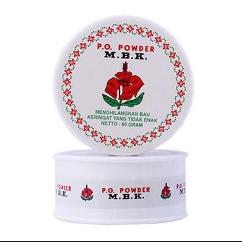 MBK Tin Bedak Deodorant Putih 60gr Silver 60gr (POT BULAT)