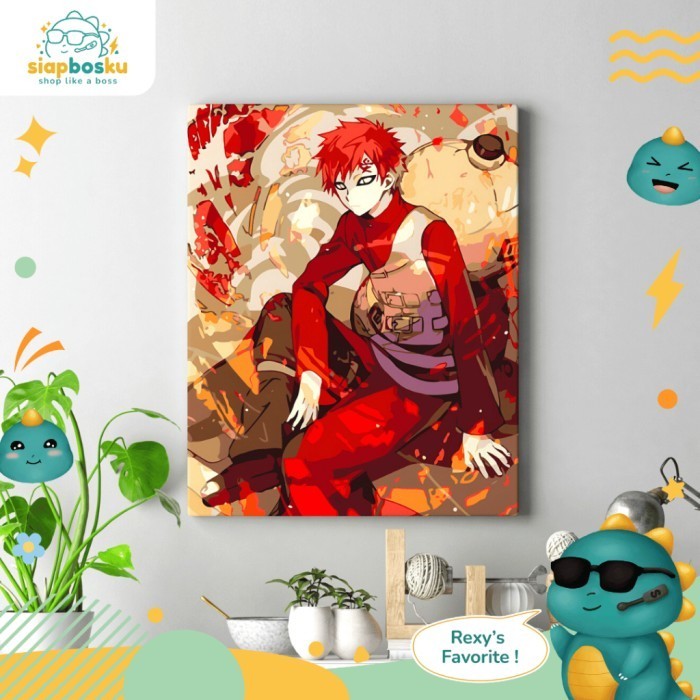 

PAINT BY NUMBER 40x50 CM KARAKTER KANVAS DIY PAINTING KIT WITH FRAME - Naruto