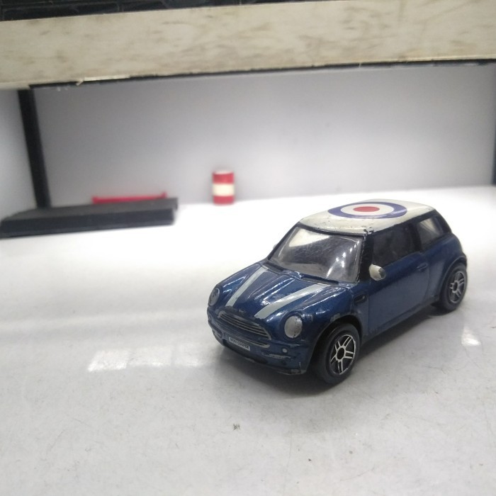 realtoy bmw new mini biru diecast loose junk bukan hotwheels 11D -OS25