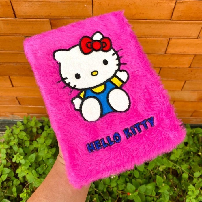 

Notebook Bulu A5 Hello Kitty Diary Bulu Fur Buku Tulis Anak Agenda - AL05-RAINBOW