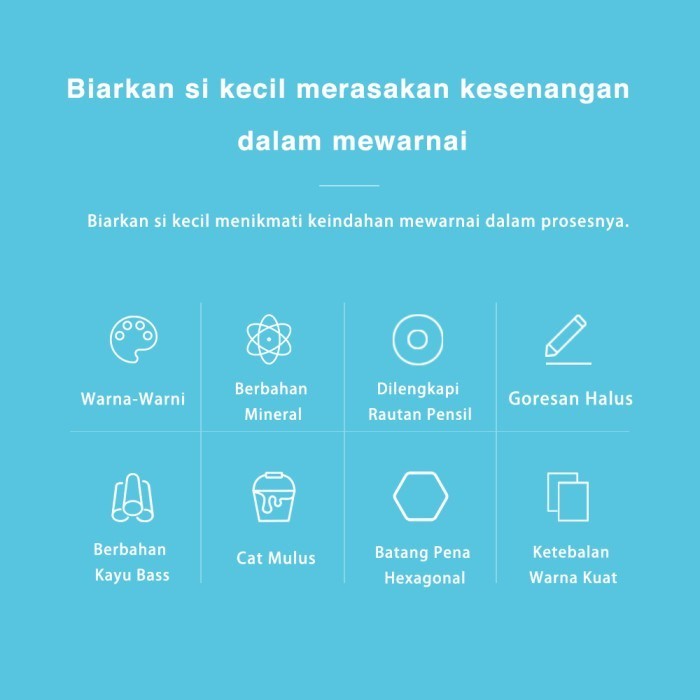 

Deli Pensil Warna Youku Warna Cerah Bentuk Heksagonal 36 Warna 7015