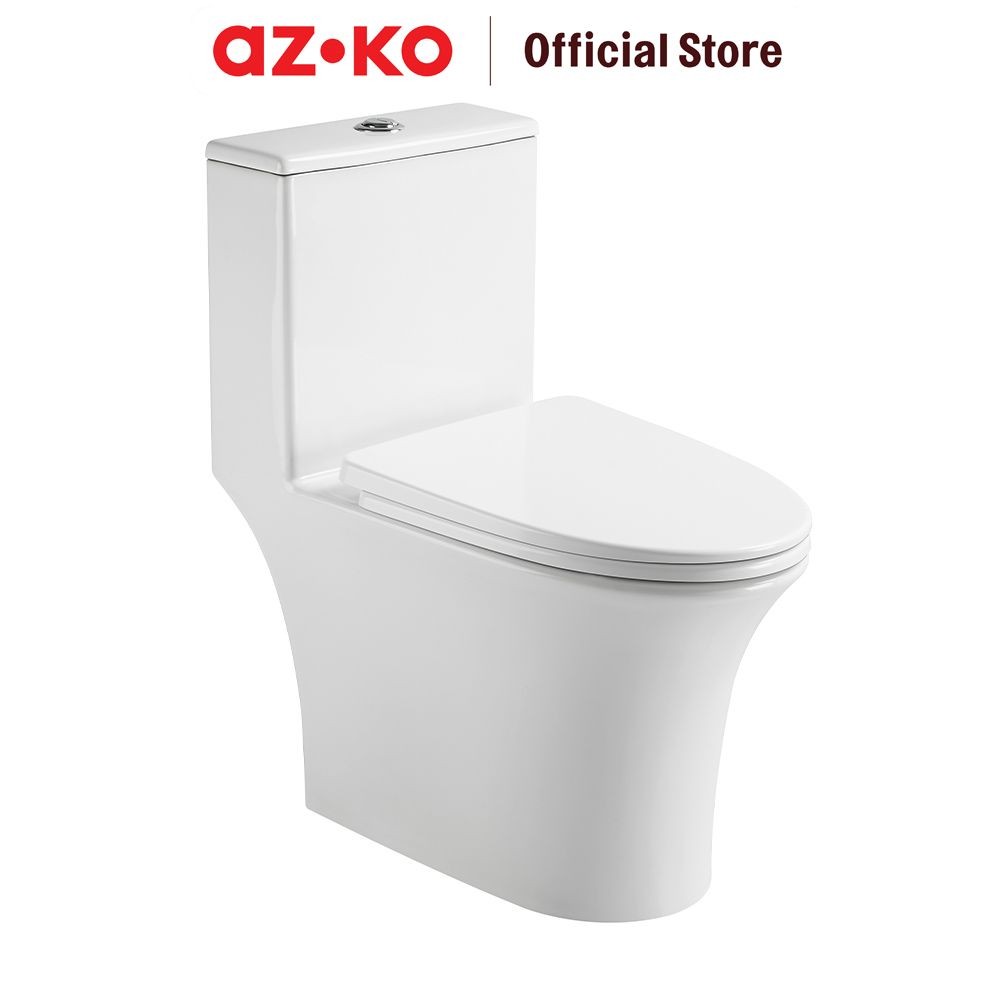 AZKO Acroz Kloset Duduk Siphonic Monoblock A8866 - Putih sitting toilet wc duduk perlengkapan kamar 