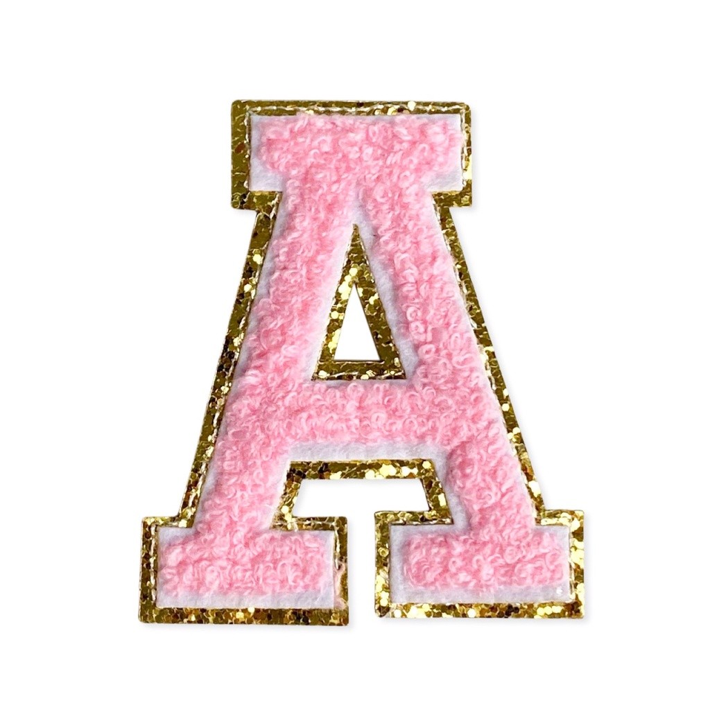 Bordir Pinky Bee Patch Bordir Huruf Glitter 65090100