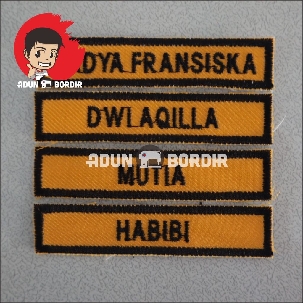 Bordir Bet Nama Bordir Untuk Baju Seragam Sekolah Bisa Satuan