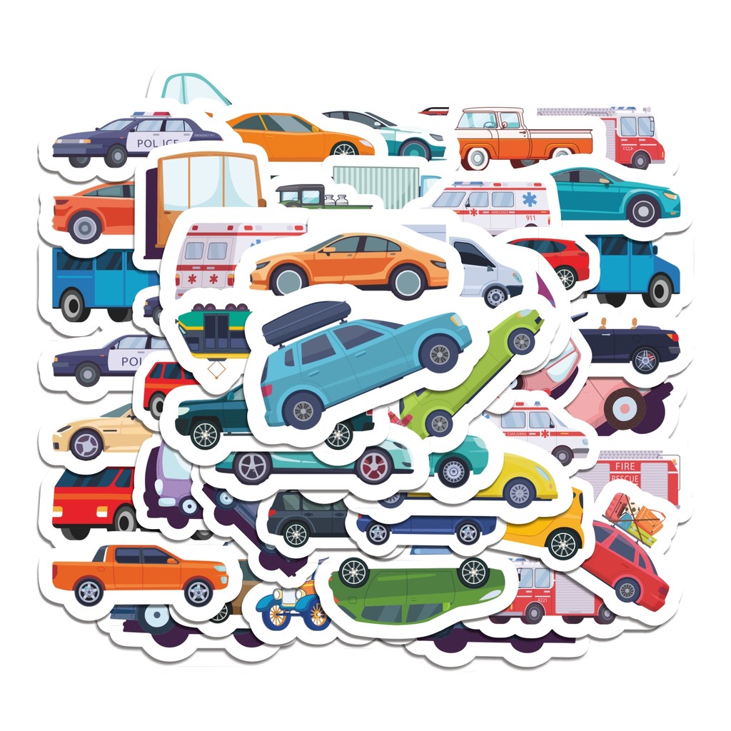 

COD 50 Pcs Stiker Mobil Kartun Lucu Anti Air Untuk Dekorasi Notebook Sepeda Skateboard Handphone