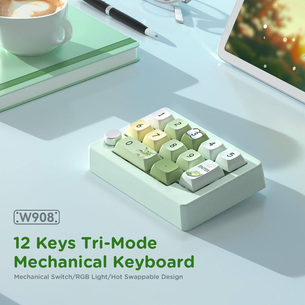 Digital Keyboard Hot Swap Macro RGB Gaming Mechanical Bluetooth Keyboard Laptop Office