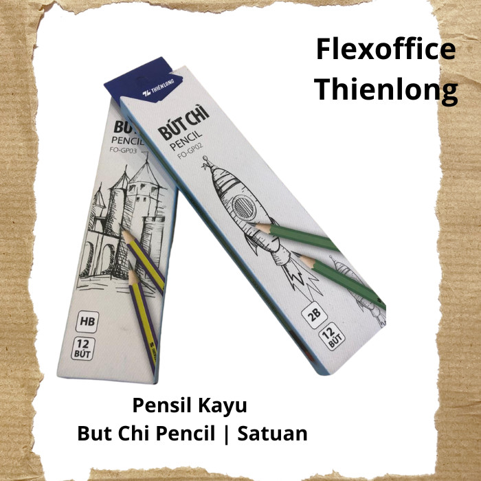 

Pensil Kayu 2B HB Flexoffice Thienlong Satuan - FO-GP