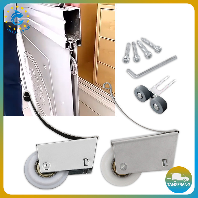 Roda Geser Lemari Pakaian-Katrol Pintu Geser-Roda Sliding Untuk Pintu Lemari
