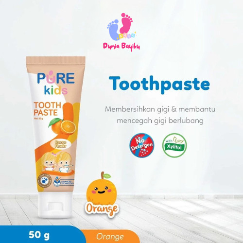 PUREKIDS PURE BB KIDS Toothpaste 50gr Xylitol Baby Odol Anak Bayi
