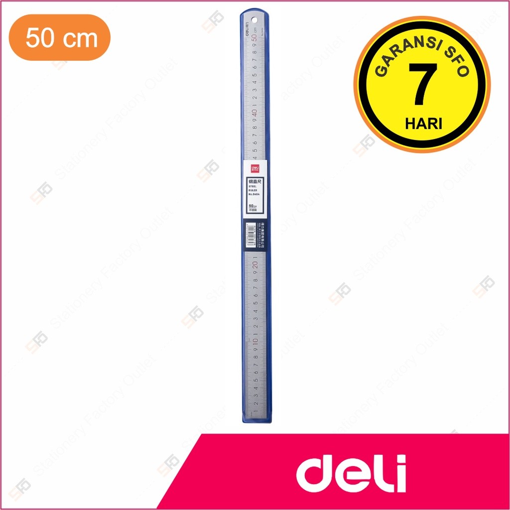 

Penggaris Besi Deli 50 cm - No. 8464 - Codeline Stationery