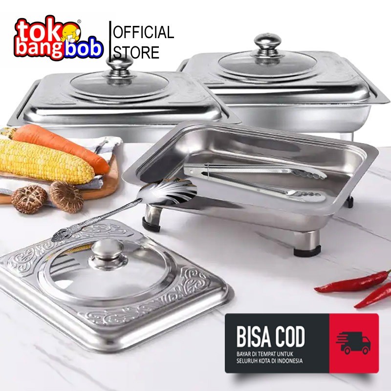 Paket Prasmanan Stainless 7in1 Wadah Makan Pesta/PAKET TEMPAT MAKAN PRASMANAN STAINLESS