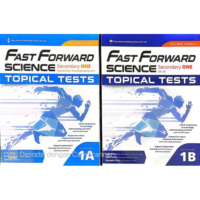 

Fast Forward Science Topical Tests Series - Set 1A &1B