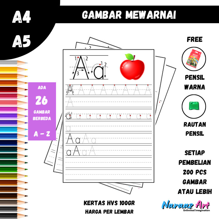 

Aktivitas Anak Belajar Menulis Huruf A - Z Mainan Edukasi Anak TK PAUD SD Bukan Buku