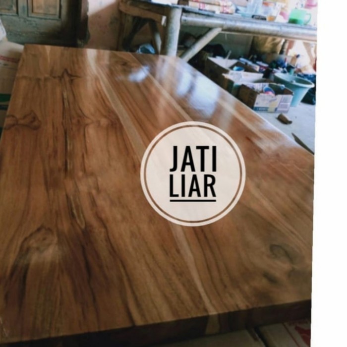 GFJ top table daun meja kayu jati 180x80x3cm