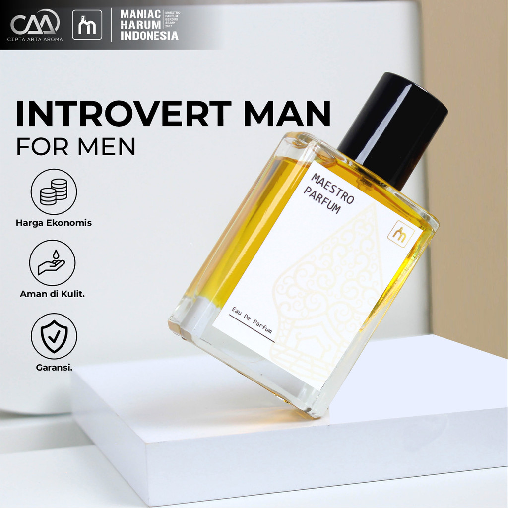 Maestro Parfum Introvert Man Parfum Pria Tahan lama 24 Jam