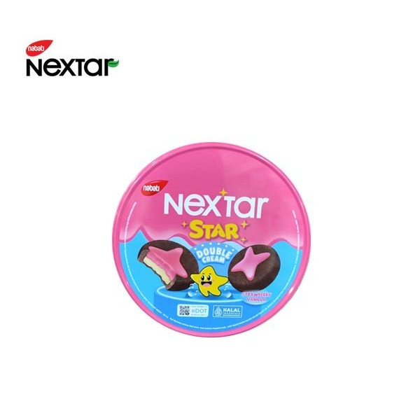 

Nabati Nextar Star Double Cream Strawberry Vanilla Biskuit Cokelat Krim Rasa Stroberi Dan Vanila Can Kaleng 157.5gr