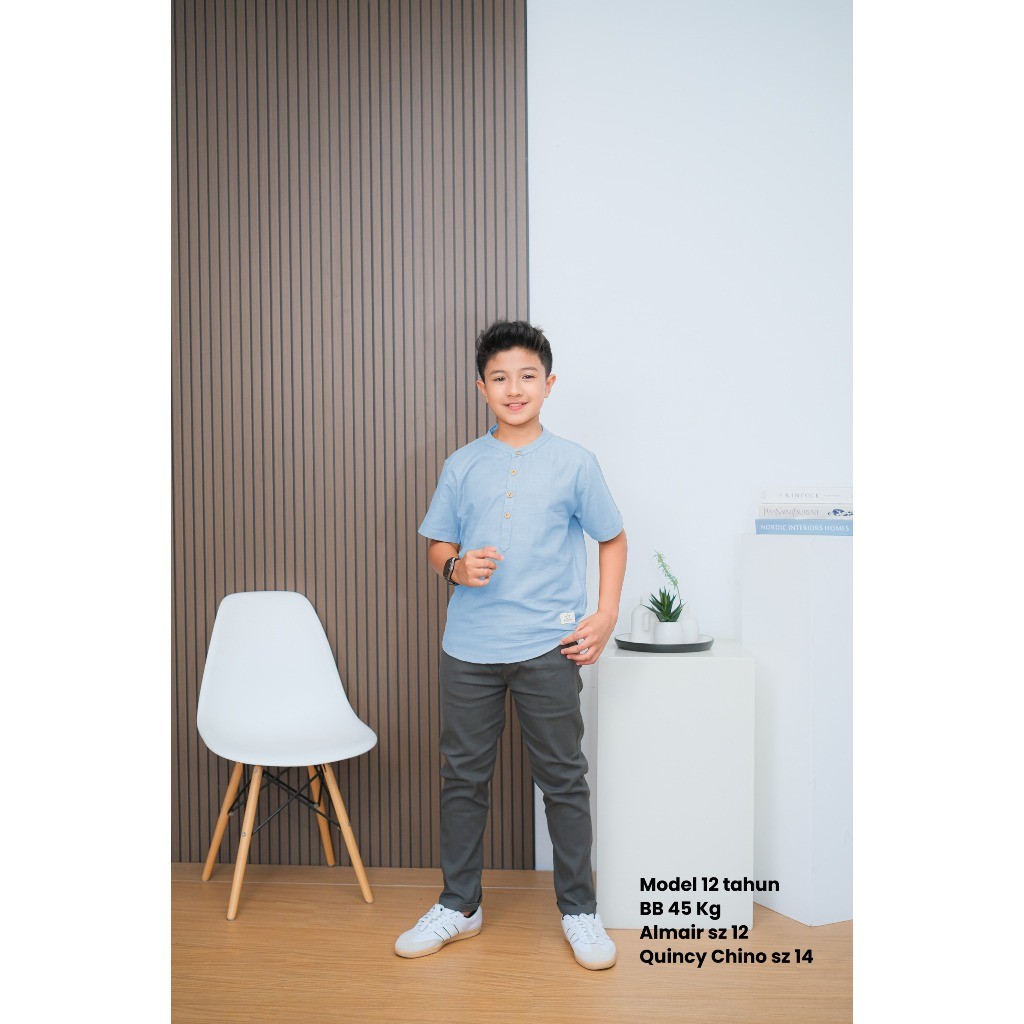 DS34TY AWESOMEKIDS  12-16th Quincy Chino Remaja Jumbo Teens Celana Panjang Anak Katun Twill Polos