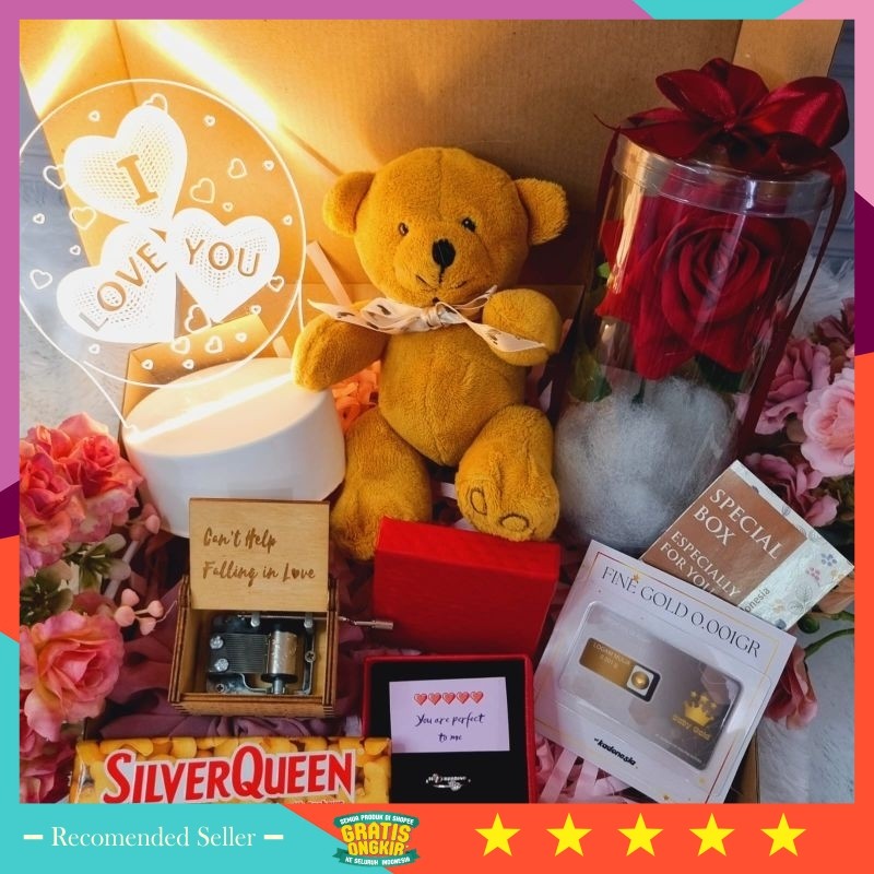 

Hampers Idul Fitri Murah Keren /Kado Anniversary / Hampers Cewek Hadiah Anniv / Giftbox Istri
