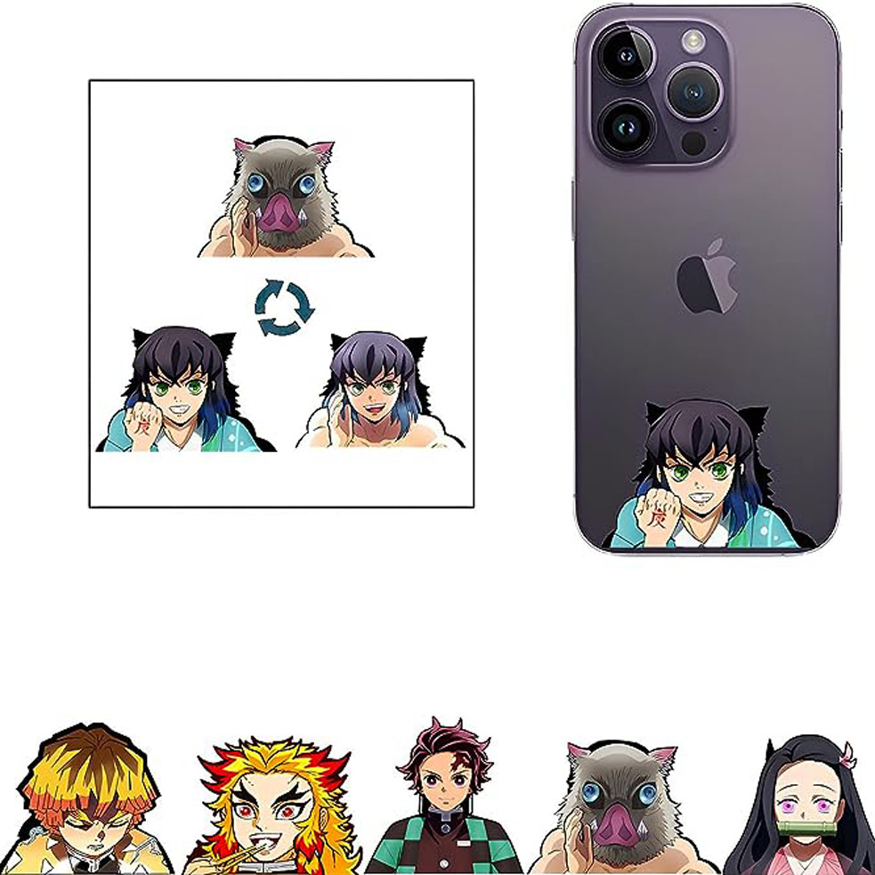 

Demon Slayer 3D Anime Motion Small Stickers Lenticular Cartoon Changing Flips Decals for Phone,cup,laptop ,etcs Kamado Nezuko