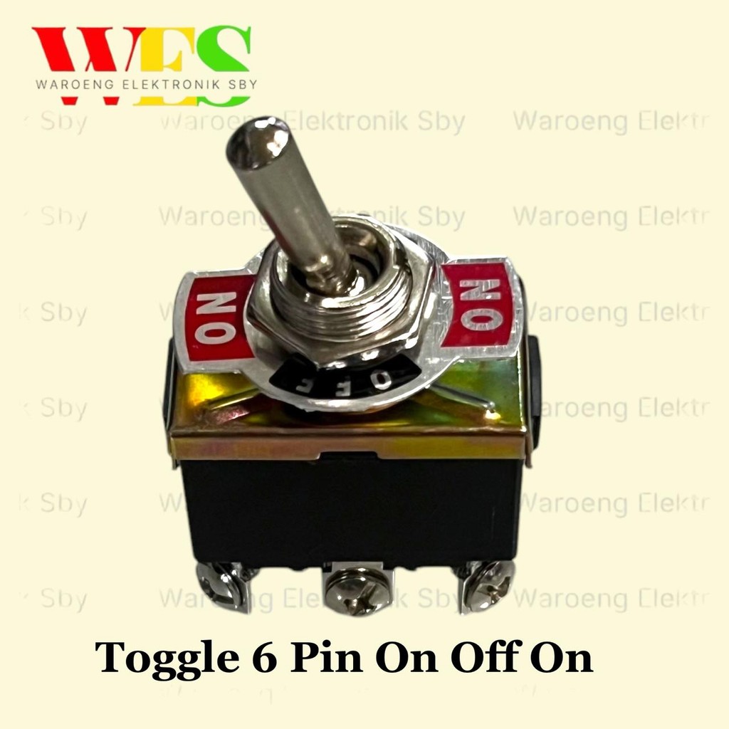 SAKLAR TOGGLE 6PIN ON OF ON