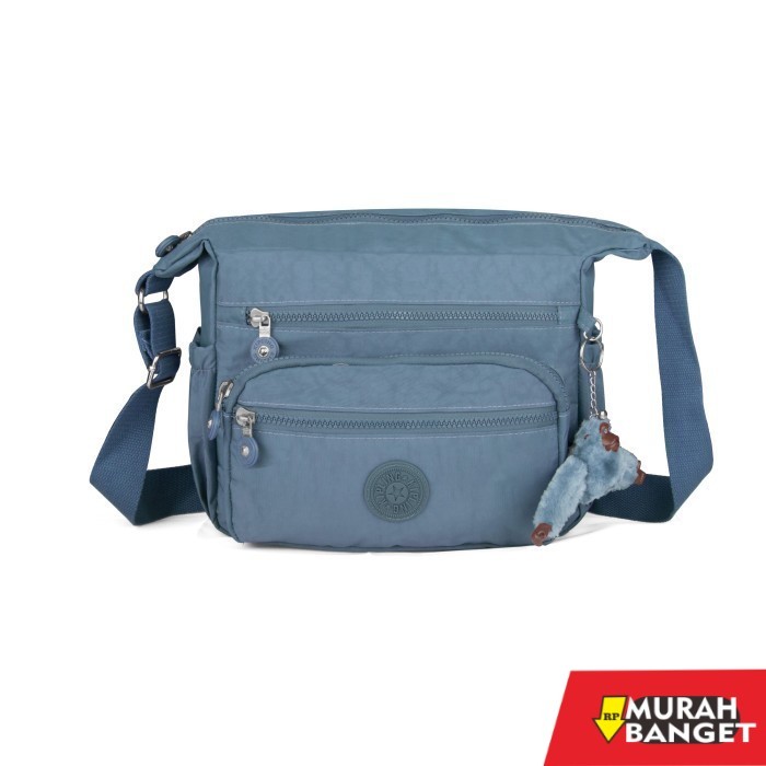 tas selempang wanita simple elegan tas selempang wanita import / tas kerja nylon import / kp 12615 -