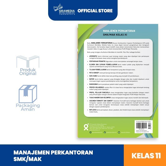 

Buku Manajemen Perkantoran Kelas 11 SMK/MAK - Kurikulum Merdeka