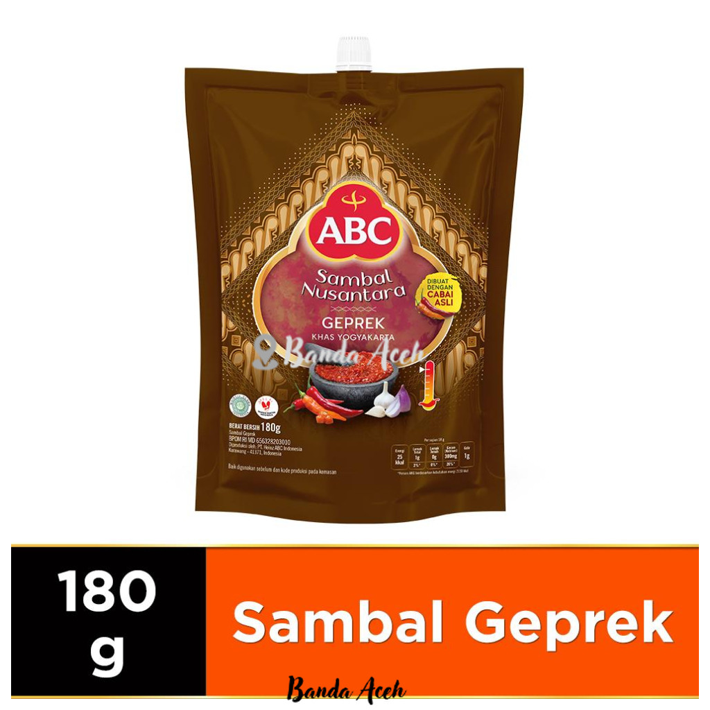 

(Aceh) ABC Sambal Nusantara Geprek 180 g