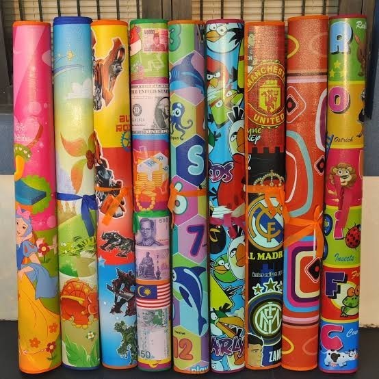 Tikar Eva Karpet Alas Tikar Lantai Tikar Spons Karakter