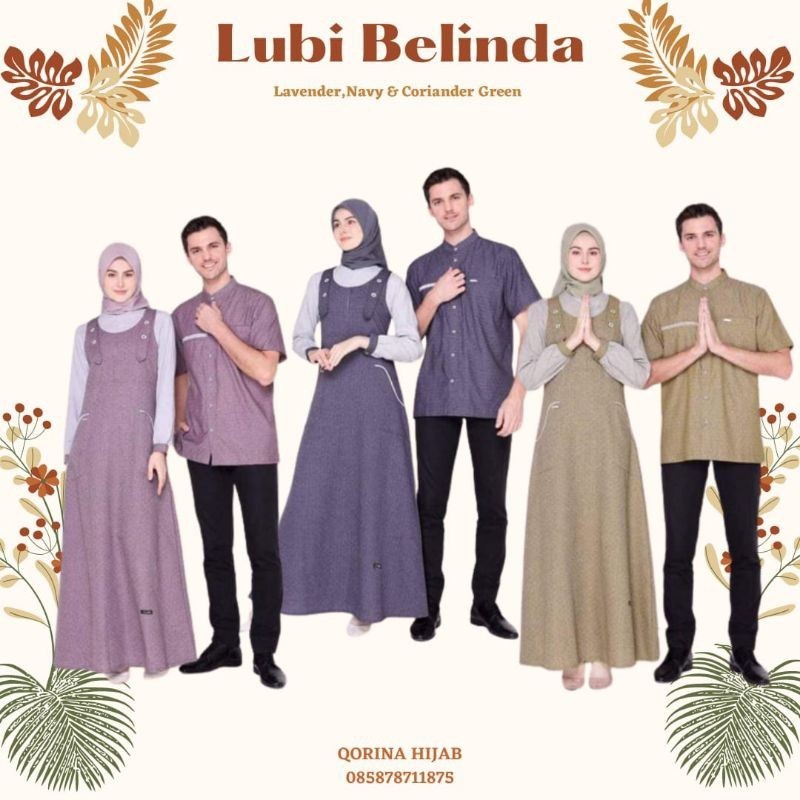 Couple Lubi / couple lubi Belinda / set Koko gamis / gamis Lubi terbaru / Koko dewasa