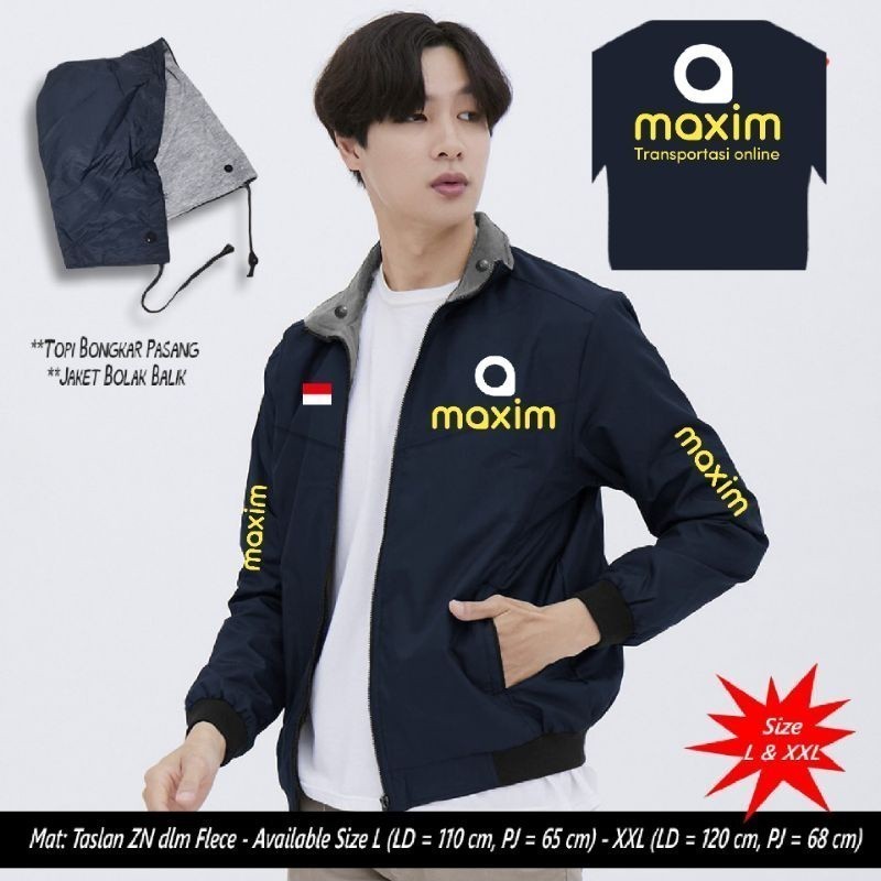 JAKET MAXIM TERBARU MURAH KEREN/JAKET DRIVER MAXIM/JAKET PRIA
