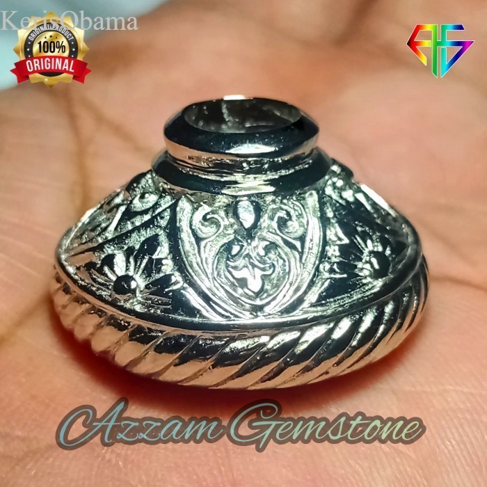 

Mendak Mendok Ring Keris Besar Tebal Logam Coin bkn kalasa Stailess - No.3 Antik