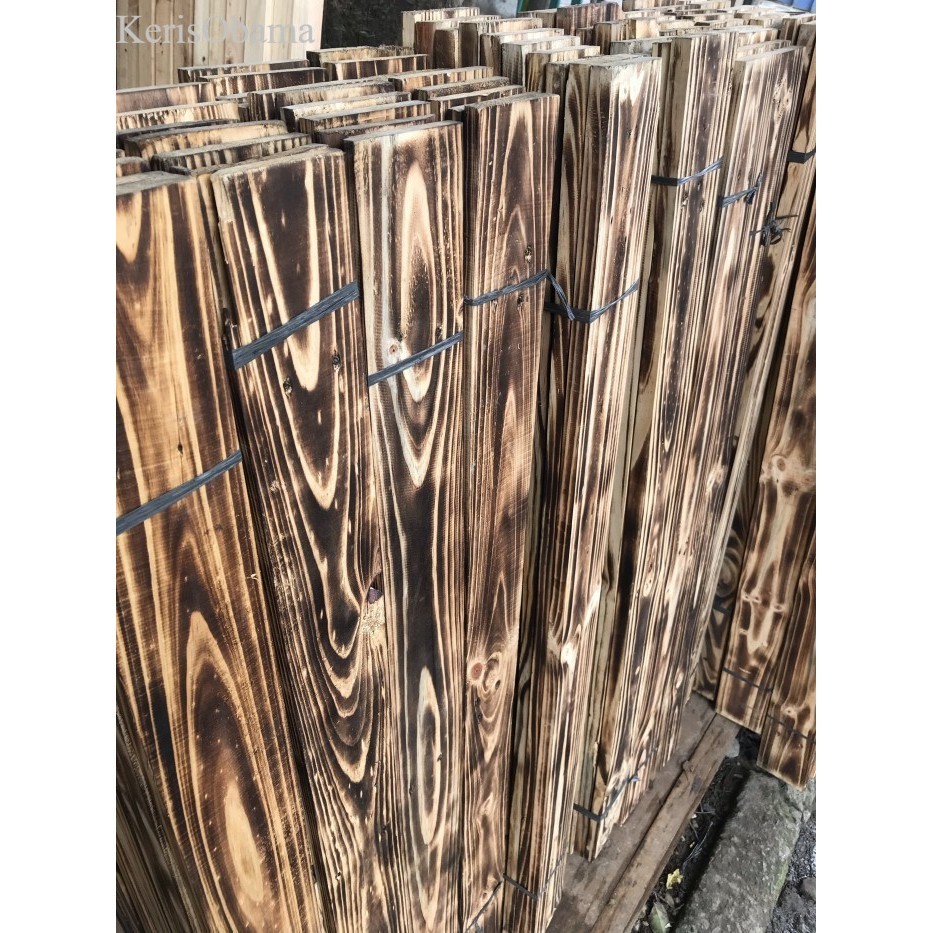 

Kayu Pinus Jati Belanda Bakar 110x9cm murah
