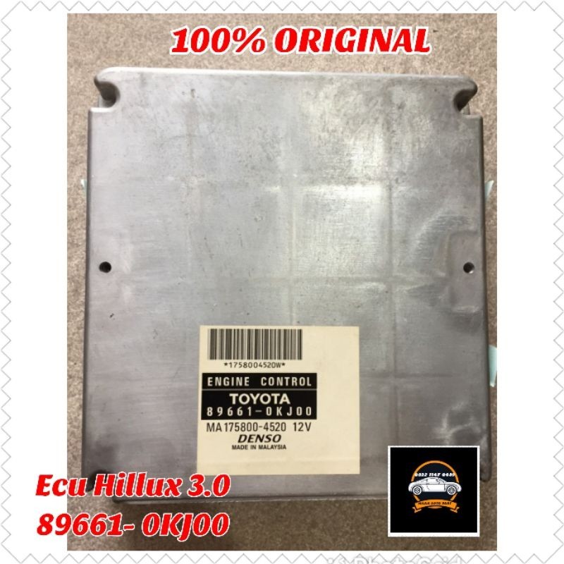 Engine control unit Ecu komputer computer Hilux 3.0 3000cc 89661 0kj00 Original