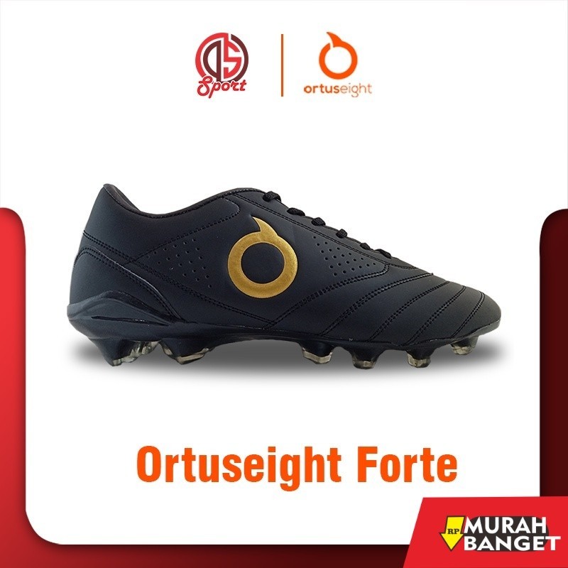 Sepatu olahraga terbaru- Sepatu Bola Ortus Forte Savage Ortuseight Hitam Gold Komponen Original