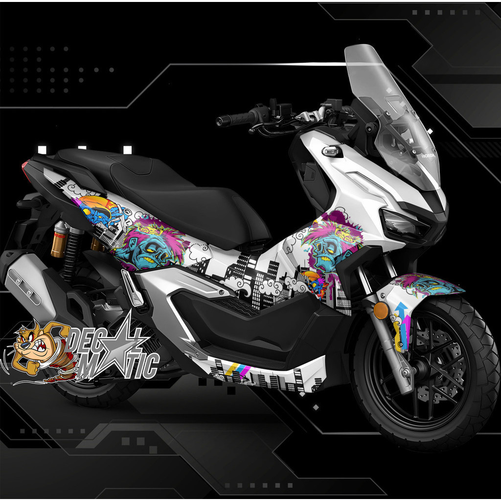 Decal FUll Body Motor honda ADV 150 Full Body Sticker Motor ADV 160 ABS non ABS Zombie