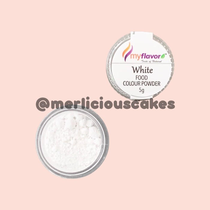 

White Food Colour Powder My Flavor Pewarna Makanan Bubuk 5 Gram
