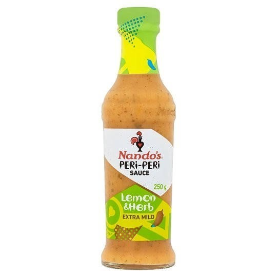 

Ready [250gr] Nandos Peri Peri Sauce - Saus Bumbu Pedas Hot Medium Garlic - LEMONHERB 250gr