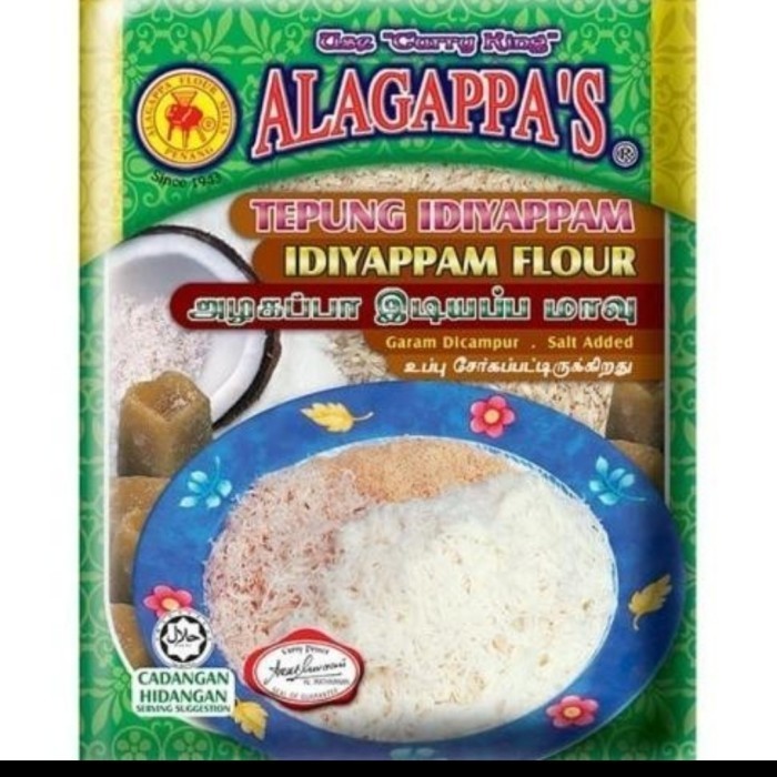 

ALAGAPPAS TEPUNG IDIYAPPAM / IDIYAPPAM FLOUR / 500 gram